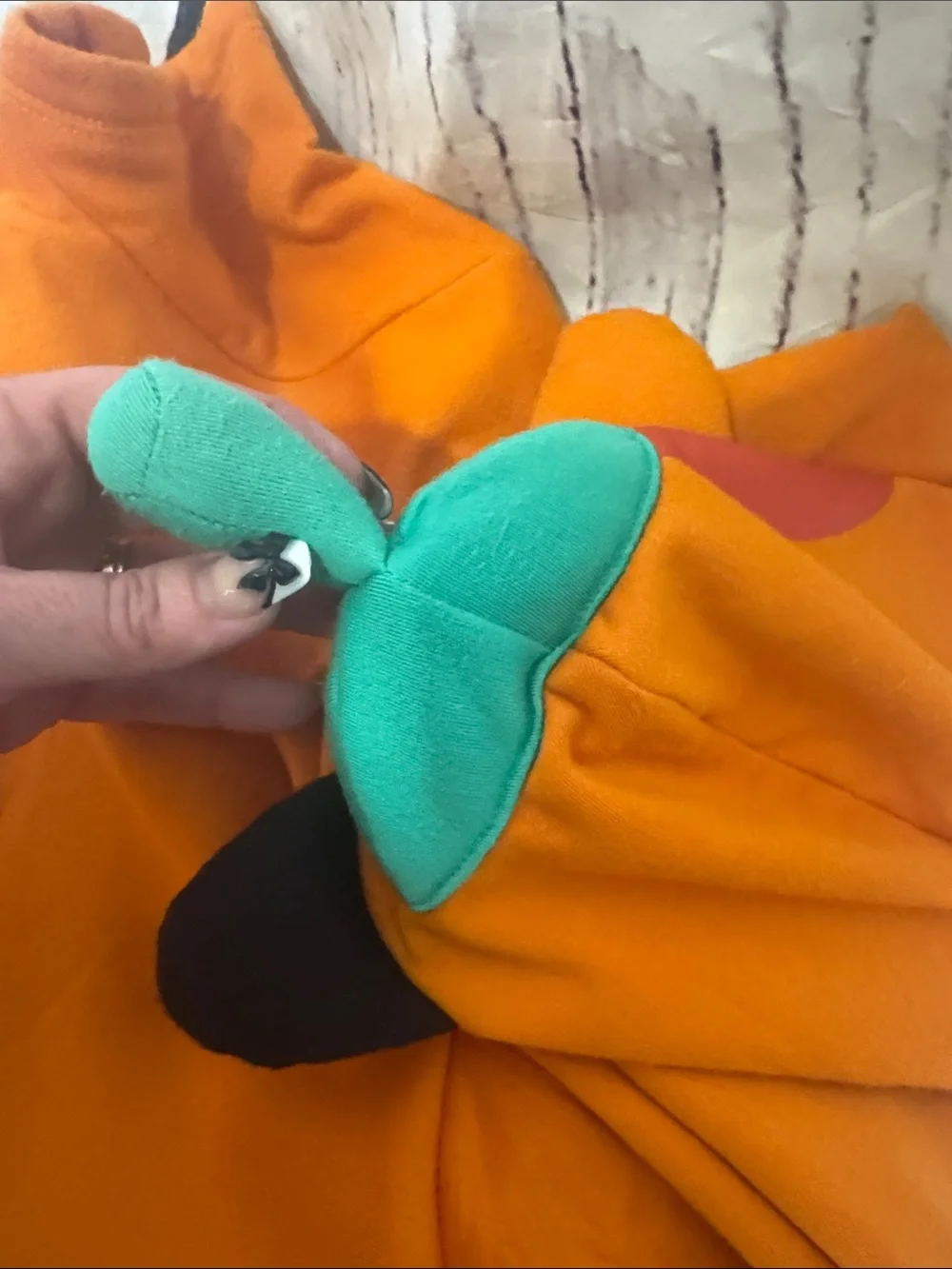 VGUC Squishmallows Cam the Cat Halloween Pumpkin Tulle Hooded Dress, Girls Sz L